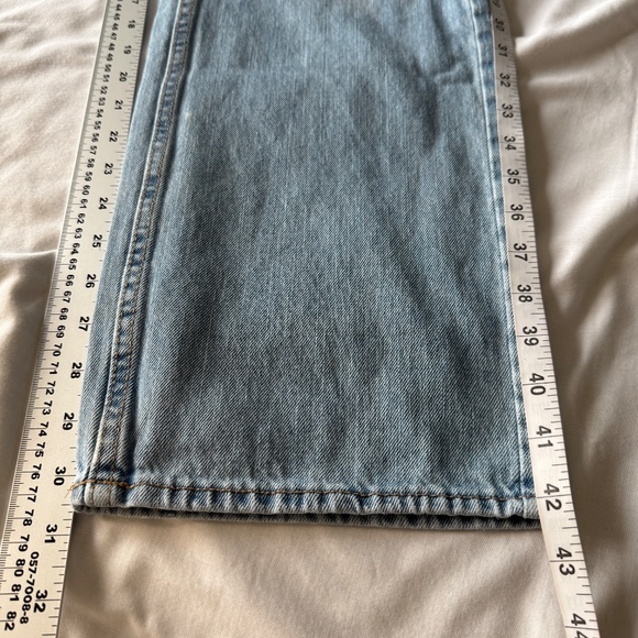 Old Navy Men's Straight Light Wash Blue Jeans 38x32 Western Rodeo Stampede Denim - Picture 13 of 15